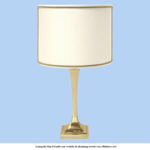 Lampada in ottone moderna modello Sun Grande con ventola