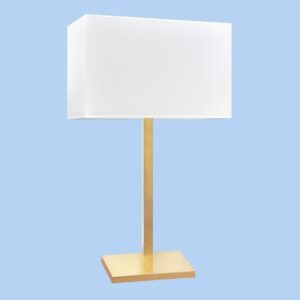 lampada con paralume rettangolare