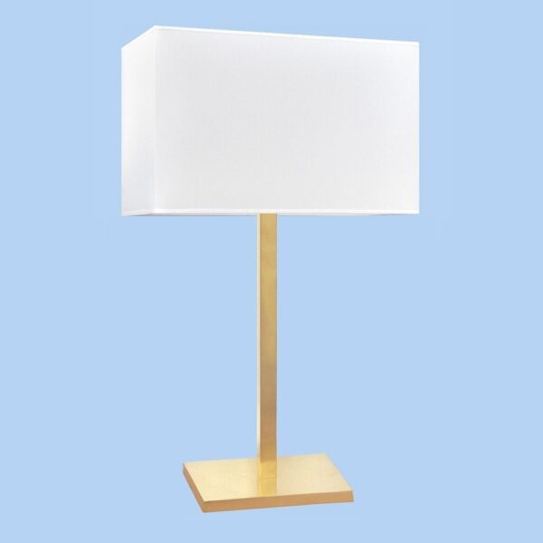 lampada con paralume rettangolare