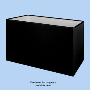 paralume rettangolare nero